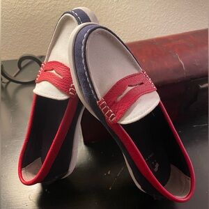 Cole Haan Women’s Nantucket Canvas Penny Loafers, size 6.5W